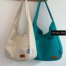 日系ins簡約素色百搭斜挎小包包女手機包男帆布餃子包背包-李李 韓國女裝 歷史價格詳細信息