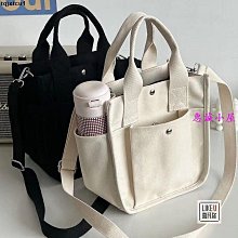 日系多隔層立體帆布包加厚帆布大容量手拎包便當包通勤可定制logo_佳美優品 歷史價格詳細信息