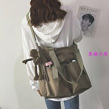 韓版防水包包大容量帆布包 拉鏈 托特包 手提包 單肩包 斜挎包  學生日系學院風-麥包包 歷史價格詳細信息