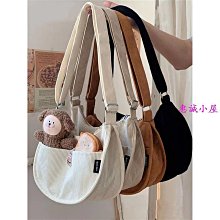 大容量包包  帆布包 燈芯絨 女餃子包 單肩包 大學生 上課 斜挎包 歷史價格詳細信息