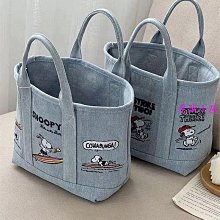 日系史努比手提包 Snoopy刺繡帆布包 手拎包 托特包 單肩包-時尚箱包 歷史價格詳細信息