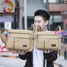 男帆布側背包 帆布帥包  男帆布包大容量  帆布斜背包  復古郵差包 帆布包斜背包  肩背帆布包-包沒煩惱 歷史價格詳細信息