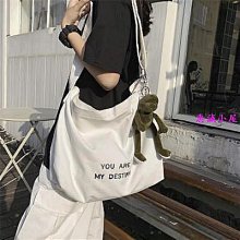 斜挎包男簡約百搭文藝平板單肩包學生日系復古ins潮流水洗帆布包_佳美優品 歷史價格詳細信息