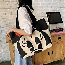 大容量托特包 日系卡通帆布包 百搭斜背包 大包手提袋 手提包 上課包 米奇包-滿599免運 歷史價格詳細信息