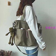 藝文大容量斜背包 復古包包 防潑水斜背包 通勤包 大托特包 手提包 包包女斜背包 大容量側背包 韓國托特包 學生側-包沒煩惱 歷史價格詳細信息