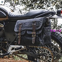 復古機車邊包姜戈滑板車改裝尾包帶鎖側面防水包電動車騎行包 歷史價格詳細信息