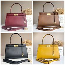 TORY BURCH 新款McGraw荔枝紋縫線設計水桶包手提斜背兩用包 酒紅色 歷史價格詳細信息