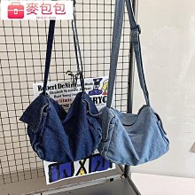 牛仔帆布包 牛仔包 帆布包 牛仔布包 帆布包包 牛仔帆布包女大學生上課包ins港風斜挎包女情侶百搭大容量單肩包-愛 歷史價格詳細信息
