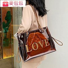 托特包 韓版洋氣字母印花購物袋大包東南亞 大容量單肩包女 歷史價格詳細信息