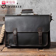 ????男生手提公文包✨公事包筆電包✨父親節禮物 防水大容量商務包袋鼠男包商務手提包男士橫款真皮單肩斜跨包包男軟皮休閑包 歷史價格詳細信息