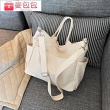 書包肩背包大容量可A4資料夾底部加大容量主袋+外袋共五層防水尼龍布肩背斜側背多袋口 歷史價格詳細信息