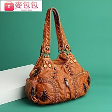 復古質感軟皮單肩大包2023新款簡約百搭腋下託特包時尚通勤包包女 歷史價格詳細信息