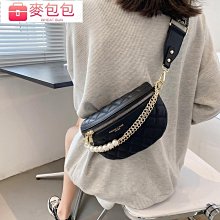 女生包包 2022新款女士腰包 時尚繡線斜挎包 簡約純色旅行胸包 休閒菱格pu腰包 斜背包 肩背包 歷史價格詳細信息