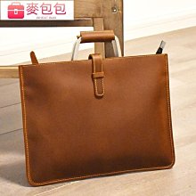 男包瘋馬皮復古男士手拿包簡約拉鏈頭層牛皮創意商務信封手抓包 歷史價格詳細信息