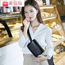 新款鱷魚紋皮壓花貝殼包gao貨女士斜跨單肩手提包實體皮女包-包沒煩惱 歷史價格詳細信息