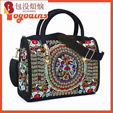 手提包復古刺繡女士女大容量2024新款潮單肩包質感通勤時尚斜挎包女士包包 歷史價格詳細信息