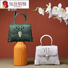 【熱賣精選】鱷魚骨高級感貴婦包鉑金包新款女士真皮包時尚大氣單肩手提包 歷史價格詳細信息