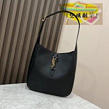 YSL LE 5 A 7新款LOGO 鱷魚壓紋牛皮肩背/手提流浪包(黑色) 歷史價格詳細信息