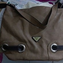 二手真品 Prada 拉菲草 白色編織 肩背包 手提袋 歷史價格詳細信息