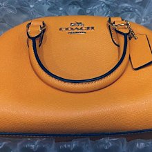 COACH 黃藍黑三色防潑水皮革金屬滑釦單肩背包/胸包 歷史價格詳細信息