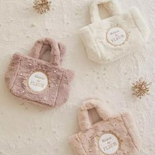 毛絨手提包kinbor毛絨手提包新款包包女毛絨可愛jk軟妹少女化妝包手拎包-包沒煩惱 歷史價格詳細信息