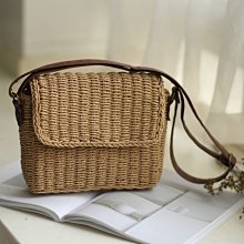 日系草編女包 時尚百搭鏤空編織包手提包 大容量斜背包/托特包-陽光優選 歷史價格詳細信息