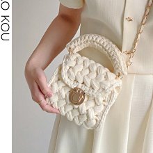 泫雅同款手工編織包包diy材料包絲帶毛線網格自製單肩斜挎包成品 歷史價格詳細信息