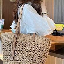 2022新款包包 草編大容量包包 托特包 挎包女大容量 小眾百搭編織包洋氣通勤單肩托特包--麥包包 歷史價格詳細信息