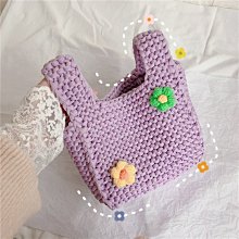 現貨 日式手腕包diy手工編織包包毛線成品包鉤手織包包送女朋友閨蜜正品促銷 歷史價格詳細信息