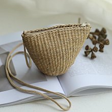2021新款草編包圓形森系草編小圓包i百搭單肩斜跨包 歷史價格詳細信息