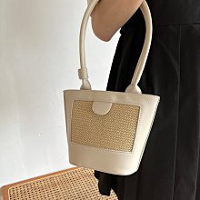 現貨 編織包 復古仿藤大容量編織包伴手禮菜籃子女士手提包單肩包包包女 歷史價格詳細信息