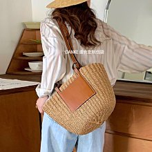 包包 編織包 韓國編織包 夏日必備編織包 時尚草編包單肩包水桶包手提包 大容量編織托特包肩背包 歷史價格詳細信息
