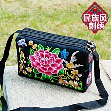 新款熱銷 2022新款民族風繡花包包刺繡單肩斜挎小方包零錢~特價袋小包女士包~特價~特賣 歷史價格詳細信息