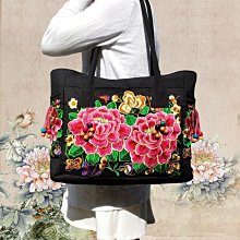 繡花布包手提包中老年媽媽包手拎包民族風逛街手機包休閒女包刺繡 歷史價格詳細信息