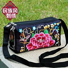 民族風包包2022新款刺繡花斜挎包夏百搭單肩包小包時尚小圓包女包~特價 歷史價格詳細信息