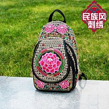 新款民族風繡花圓帽復古老繡中青年外出遊玩休閒寬簷帽國風遮陽帽 歷史價格詳細信息