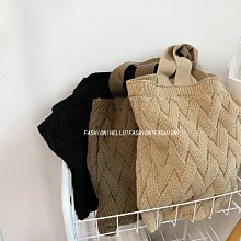 跨境針織包夏季百搭大容量購物袋撞色簡約時尚編織包包女包單肩包 歷史價格詳細信息