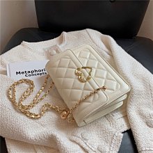 小香风菱格链条包夏季小包包女包2024網紅新款潮時尚菱格鏈條包百搭ins單肩斜挎包-時尚箱包 歷史價格詳細信息