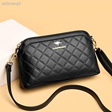 【熱賣精選】袋鼠真皮斜挎包媽媽包包新款時尚女包中年女士老年人大氣軟皮小包10458 歷史價格詳細信息