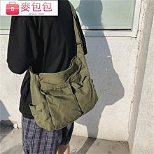 ins帆布包男女 四色可選 郵差包 日系原宿單肩包 ins潮胸包男士斜挎包男 韓版潮牌單肩包休閑挎包 日系工裝小包-惠誠小屋 歷史價格詳細信息