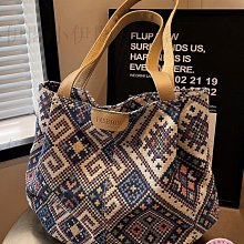 大容量民族風帆布包包女2023時尚單肩托特包女ins大學生上課包女天秤百貨 歷史價格詳細信息