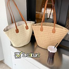 簡約 大容量 草編包 內裡壓花 磁釦開口 多功能 沙灘包 海灘包 海邊包 編織包 單肩包 渡假 旅行 禮物 歷史價格詳細信息