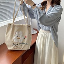 現貨 燈芯絨單肩包 文青肩背包 肩背包 帆布包 單肩包 購物包 購物袋 大包包 包包-惠誠小屋 歷史價格詳細信息