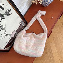 可愛毛絨絨大容量包包女2023新款鏈條單肩斜挎包高級感毛毛託特包 歷史價格詳細信息