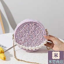 2021新款草編包圓形森系草編小圓包i百搭單肩斜跨包 歷史價格詳細信息