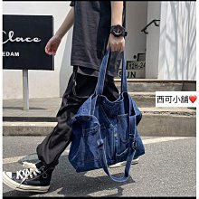 高密度帆布包女 高品質日系帆布包包女 大容量新款小眾設計斜背包 上課學生通勤托特包 歷史價格詳細信息