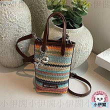 女包 編織包 水桶包 肩斜背包包 夏天小清新包2024潮單肩斜挎百搭ins編織包 流行 歷史價格詳細信息