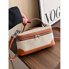 潮流撞色小方包2024春夏新款個性寬帶斜挎包女簡約時尚相機包 歷史價格詳細信息