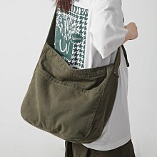 斜背包女慵懶風帆布包斜背包日系復古藝文學生上課大容量斜挎大包 D403-包沒煩惱 歷史價格詳細信息
