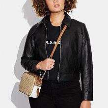 代購Coach CA192 帆布拼牛皮女士酒神包 鏈條包 腋下包 斜背包 單肩包 附購證 買即送禮 歷史價格詳細信息